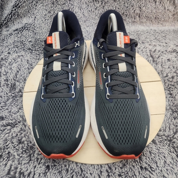 Brooks Adrenaline GTS 22 Shoes Mens Size 8 Blue Gray Running Athletic Sneakers - Picture 3 of 9